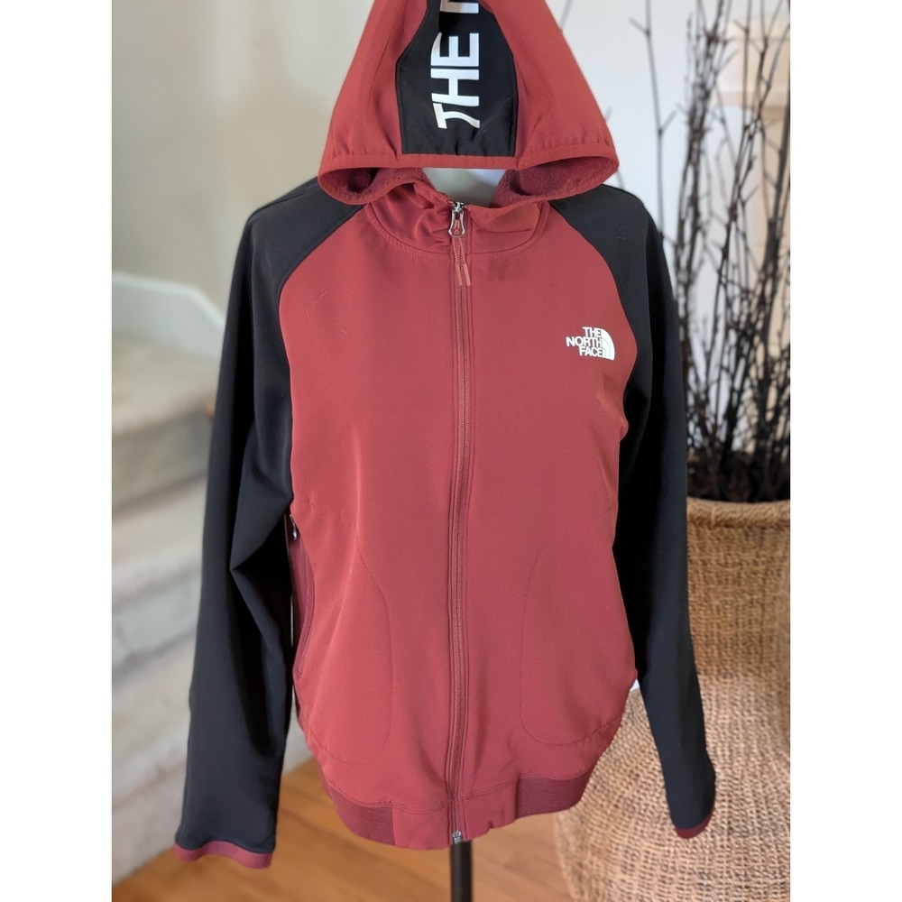 The North Face‎ Tekware Hybrid Full Zip Hoodie Jacket Men's Size Medium Burgundy